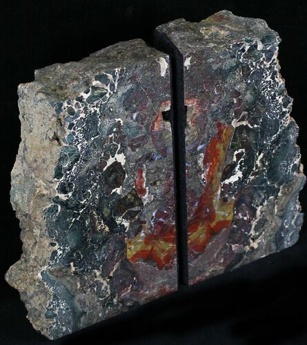 Jasper Replaced Petrified Wood Bookends - Oregon #22782